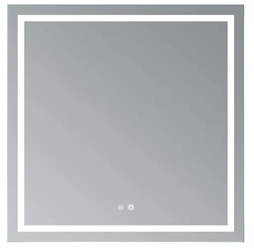 Дзеркало Qtap Mideya (MI1) квадратне з LED-підсвічуванням Touch QT2078NCF808048477 - фото 2