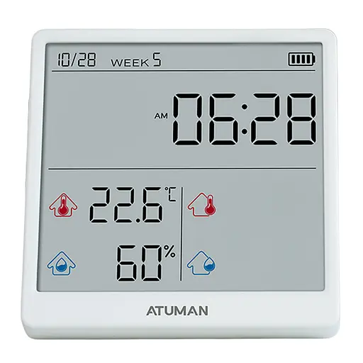 Датчик температури та вологості (метеостанція) Xiaomi Duka ATuMan TH3 - фото 2