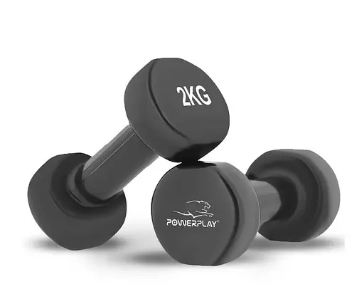 Набор гантелей в кейсе 9 кг. PowerPlay 4121 Fitness Dumbells (2 шт*1 кг, 2 шт*1,5 кг, 2 шт*2 кг) (PP_4121_9kg) - фото 6
