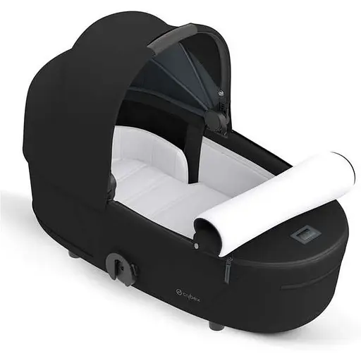 Люлька Cybex Mios Lux Deep Black + Текстиль для прогулянкового блоку Cybex Mios Deep Black + Шасси для коляски Cybex Mios LS RBA Chrome Black - фото 6