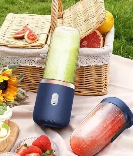 Бездротовий фітнес блендер Chigo A215 з додатковою склянкою блакитний - фото 5