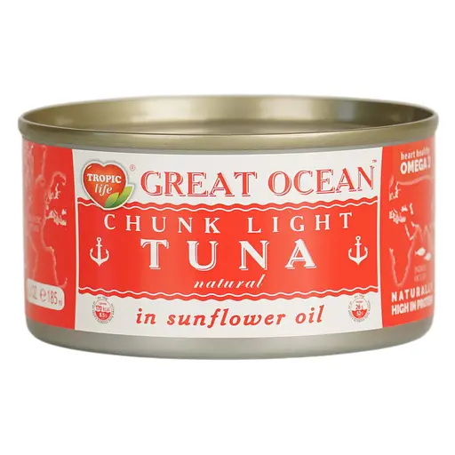 Тунец целый в подсолнечном масле Great Ocean 170 г - фото 1