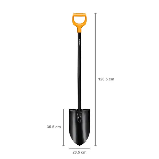 Лопата штыковая удлиненная Fiskars Solid XL 127 см (1067517) - фото 3