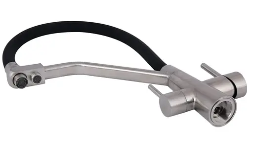 Змішувач для кухні Lidz Aria 020F3 з гнучким виливом з підключенням для питної води LDARI020F3BNK37647 - фото 6