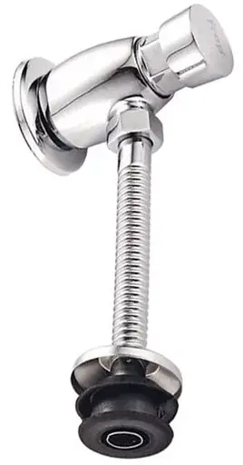 Кран натискний для пісуару Frap механічний, хром F7201, Хром - фото 2