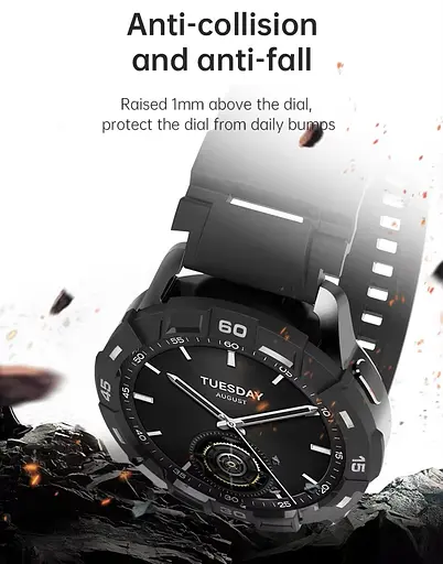 Безель Sikai для смартгодинника Xiaomi Watch S3 Black-white Sport - фото 7