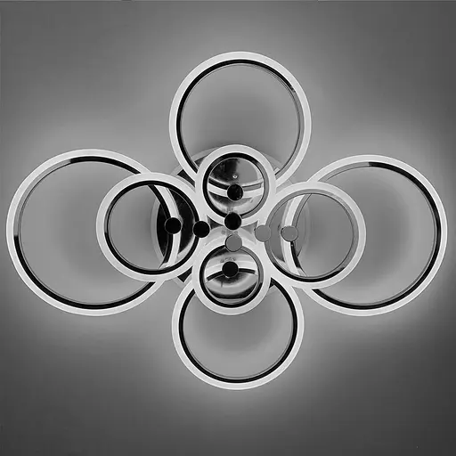 Светодиодная люстра Senta на 8 колец в золотом корпусе Line.F A 2374/8 RGB GD - фото 4