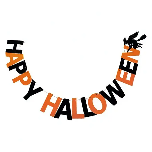 Гирлянда Happy Halloween фетр - фото 1