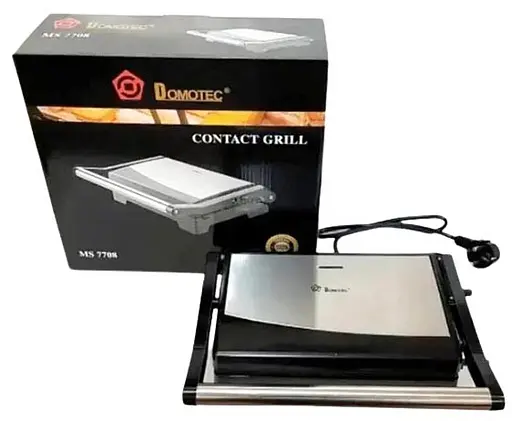 Гриль контактный прижимной Domotec MS 7708 домашний 1000 Вт - фото 6