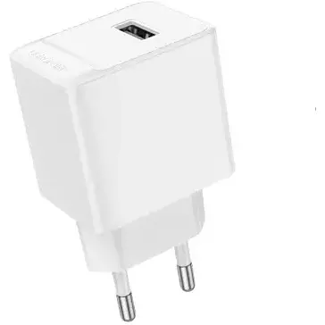 Мережевий зарядний пристрій Borofone BAS11A Erudite single port 1USB/2.1A білий - фото 1