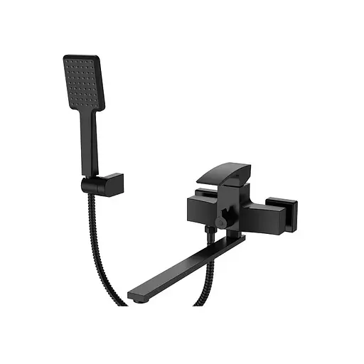 Смеситель для ванны с длинным изливом Koer KB-42007-05 KR3457 Черный матовый - фото 1