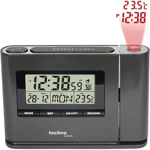 Часы проекционные Technoline WT519 Anthracite (WT519) - фото 7