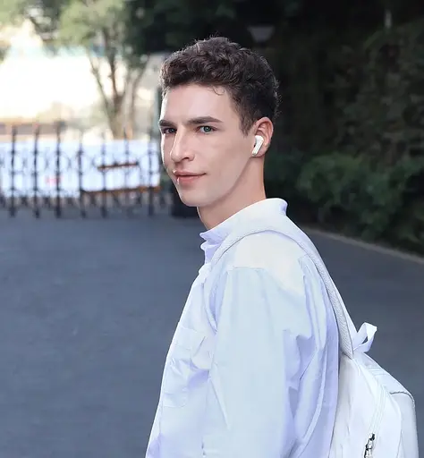 Бездротові навушники Baseus SIMU ANC True Wireless Earphone S1, BT5.1, 40mAh, 380mAh, 4.5h, 24h, (NGS1-02) white - фото 7