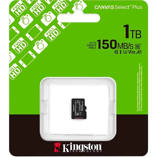 Карта пам'яті 1TB microSDXC Canvas Select Plus Gen 3 150R A1 Single Pack w/o ADP SDCS3/1TBSP - фото 3