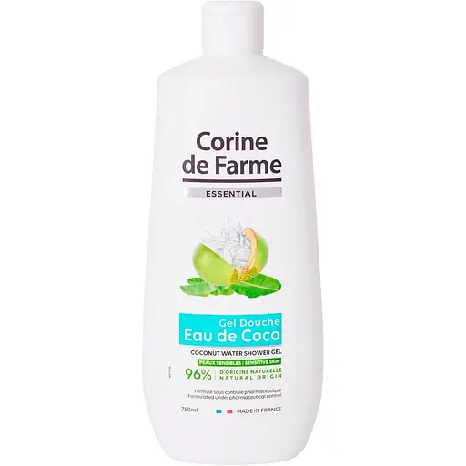 Гель для душу Corine de Farme з кокосовою водою 750 мл - фото 1