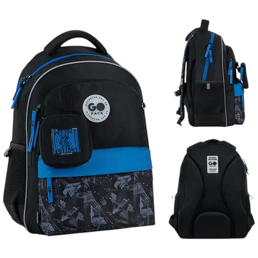 Рюкзак GoPack Education 182M Fearless Vibe Чорний (GO26-182M-6) - фото 1