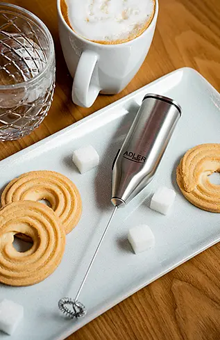 Спінювач молока та напоїв Adler AD 4500 з підставкою - фото 9