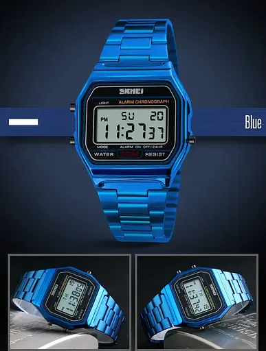 Наручний чоловічий годинник Skmei 1123 (Синій) - фото 5