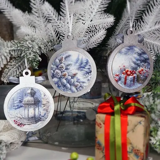 Творческий набор для создания 3-х елочных украшений "Winter Forest" FDCKW-052 - фото 3