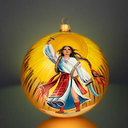 Набір ялинкових прикрас Різдвяні історії Незламні в дерев'яній коробці скло (4820001113068) - фото 5