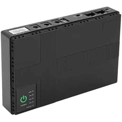 UPS-18W для роутеров/коммутаторов/PON/POE-430, 5//9/12V, 1/2A, Li-ion 8800MAh, Black, Box