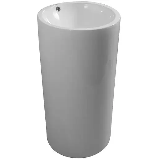 Умивальник підлоговий Mixxus Premium Ellipse-1101 460x460x855 мм з переливом MP6573, Білий - фото 1