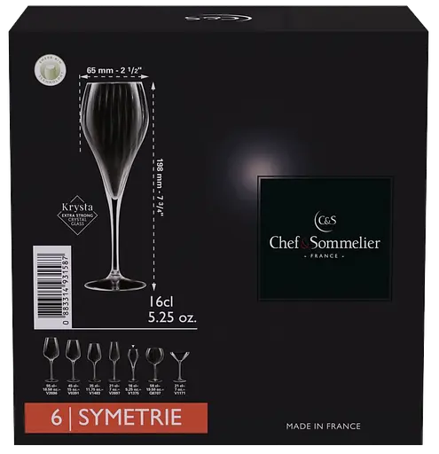 Набор бокалов C&S Symetrie 6х160 мл (6939887) - фото 5