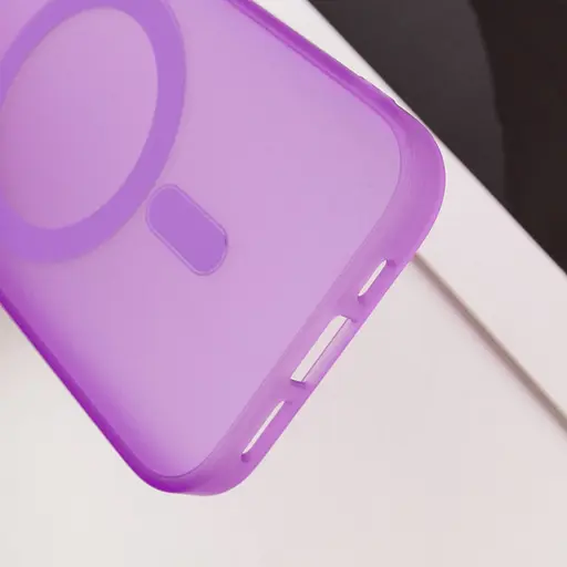 Чехол Epik TPU+PC Lily with MagSafe для Apple iPhone 15, 6.1 Purple - фото 8