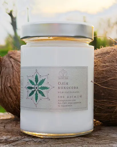 Кокосова олія холодного віджиму (Extra Virgin) Чистий Смак 300 мл - фото 3