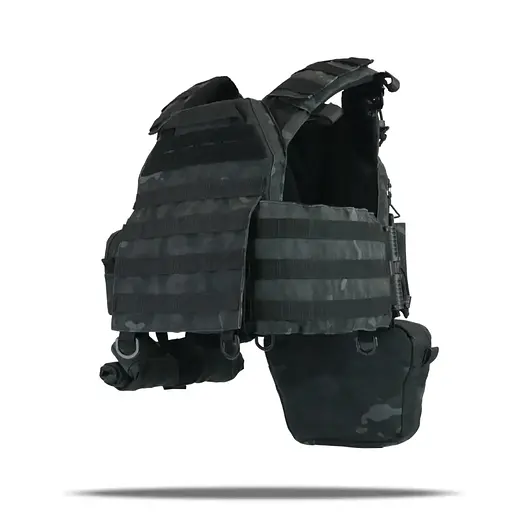 Плитоноска Kiborg GU gen.2 + 6 подсумков Black Multicam (1000-k77002) - фото 4