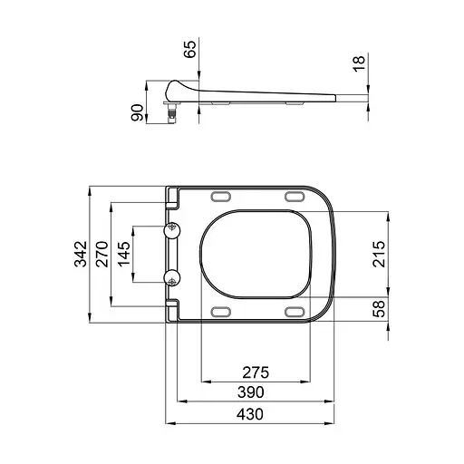 Сиденье для унитаза Qtap (Tern) с микролифтом Slim QT99HY2238W - фото 6