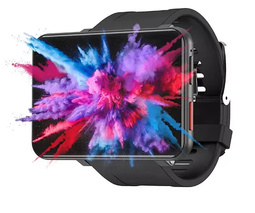 Смарт-часы с Sim картой 4G LEMFO LEMT 1G+16G силиконовый ремешок Black Black (16346) - фото 2