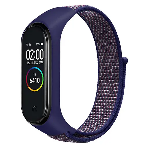 Ремешок Nylon New для Xiaomi Mi Band 3/4/5/6/7 Navy Blue