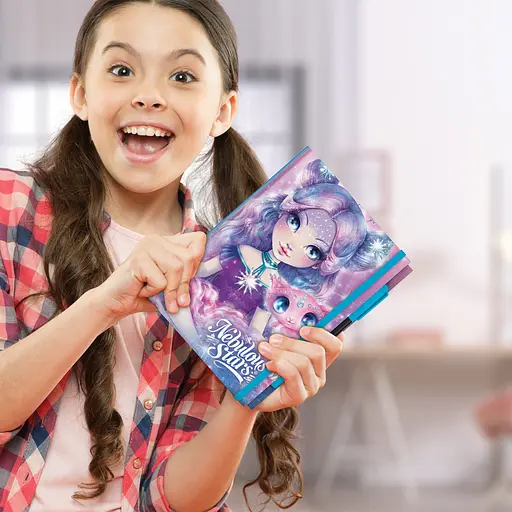 Блокнот черные листы Делюкс Небулия Nebulous Stars 11583-1 с ручкой - фото 3