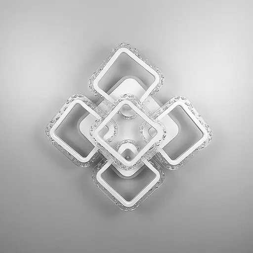 Світлодіодний світильник із RGB підсвіткою у білому корпусі | Арт. A 2517/4+1S RGB WT | Line F - фото 1