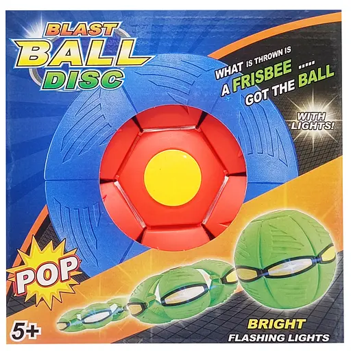 Літаючий трансформерний м'яч «FLAT BALL» Bambi FB-001 Червоний - фото 1