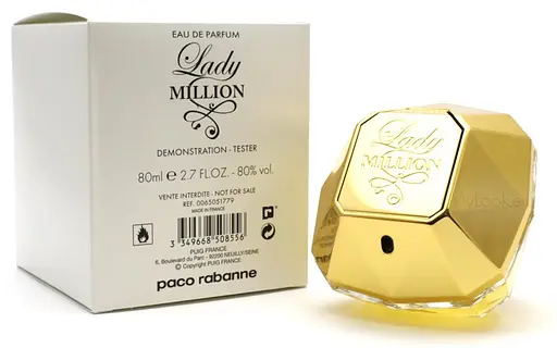 Оригінал Paco Rabanne Lady Million 80 мл ТЕСТЕР парфумована вода - фото 1