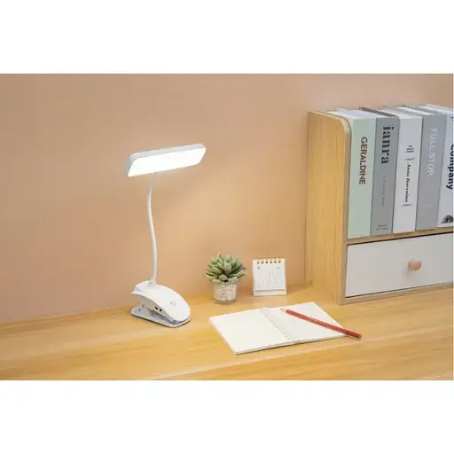 Лампа настільна акумуляторна XO OZ06 Desktop Bedside Tricolour Clip Desk Lamp 800 мА.год - фото 5