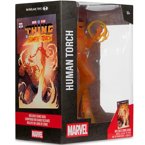 Фигурка Marvel Human Torch - Collectible with Scene 10 (Фантастическая четверка) 30.5 см - фото 8