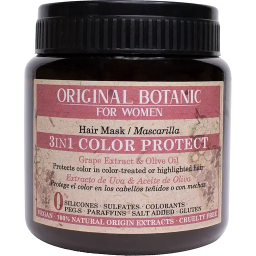 Маска для захисту кольору волосся 3 в 1 Original Botanic 250 мл