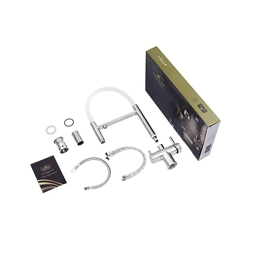 Змішувач для кухні Kroner KRM Edelstahl Klassisch - ESG03815WHI (CV027935) - фото 6