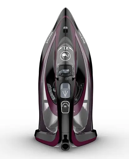 Утюг TEFAL Ultimate Pure FV9835E0, 3000 Вт, 240 г/мин, 350 мл, подошва Durilium, черно-бордовый - фото 4