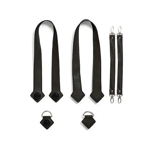 Сумка MyMia ручки эко-кожа, коврик, ремни для коляски, малиново-черный Nuvita det0018686 - фото 7