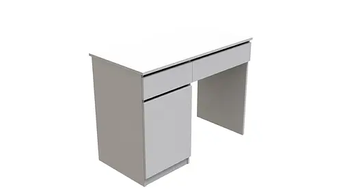 Стіл комп'ютерний Віто Ferrum-decor 750x1000x500 ДСП Біле 16 мм (FRD-104824) - фото 2