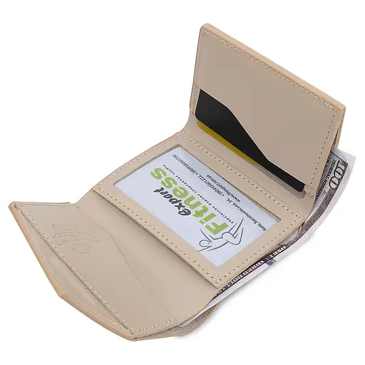 Женское кожаное портмоне Grande Pelle 10х10х1.5 см acs0018775 - фото 4