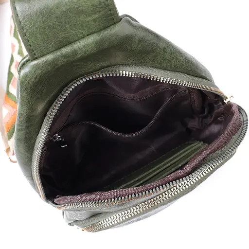 Сумка Vintage компактного размера с одной лямкой через плечо из гладкой экокожи 16х25х6.5 см sum0026938 - фото 7