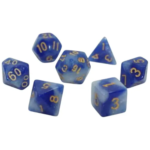 Набір кубиків Galaxy 7 Dice Set - Light blue , 7 шт. (g7dgala01)