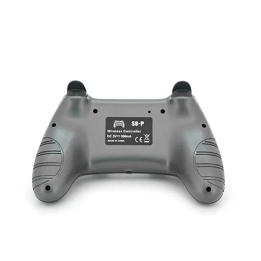 Беспроводной геймпад Brazzers S8-P для PS4 с вибрацией серый - фото 4