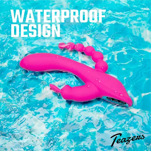 Вібратор-кролик Teazers Double Rabbit, 21 см (рожевий) - фото 6