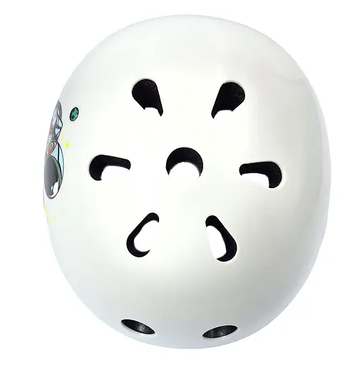 Комплект детский шлем и защита Yongkang GB24429-2009 S (5-9 р) белый космонавт (G0001886) - фото 6